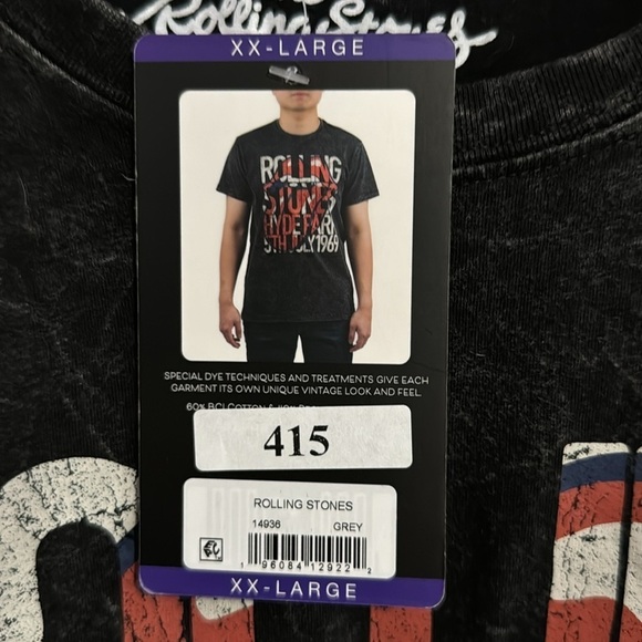 Rolling Stones Hyde Park new 1969 t-shirt Sz XXLmrn or women see measurements - Picture 3 of 6